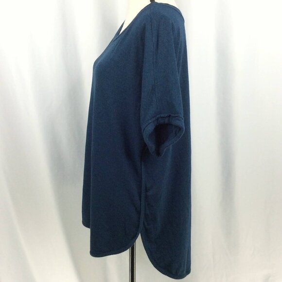 Matty M Tunic Top Womens Size XXL Teal Blue Dolman Short Sleeve Athleisure Shirt - Picture 4 of 8
